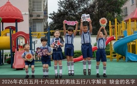 2026年农历五月十六出生的男孩五行八字解读 缺金的名字