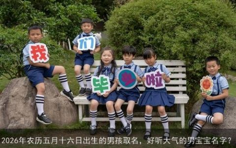 2026年农历五月十六日出生的男孩取名，好听大气的男宝宝名字？