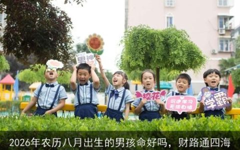 2026年农历八月出生的男孩命好吗，财路通四海