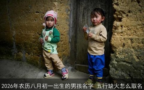2026年农历八月初一出生的男孩名字 五行缺火怎么取名