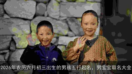 2026年农历六月初三出生的男孩五行起名，男宝宝取名大全