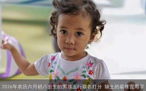 2026年农历六月初八出生的男孩五行取名打分 缺土的最佳宜用字