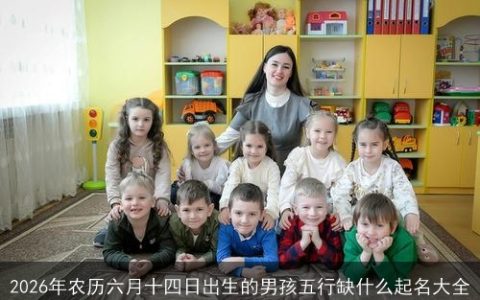 2026年农历六月十四日出生的男孩五行缺什么起名大全