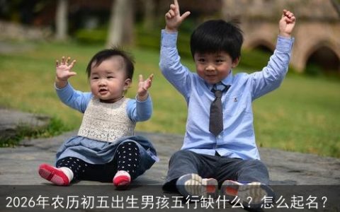 2026年农历初五出生男孩五行缺什么？怎么起名？