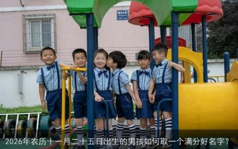 2026年农历十一月二十五日出生的男孩如何取一个满分好名字？
