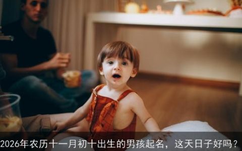 2026年农历十一月初十出生的男孩起名，这天日子好吗？