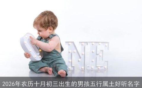 2026年农历十月初三出生的男孩五行属土好听名字