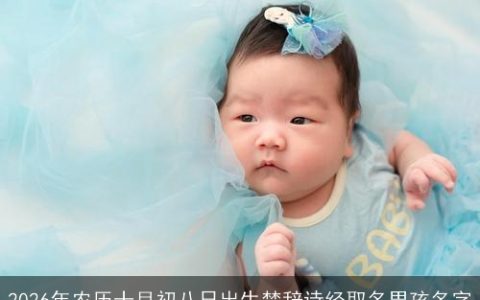 2026年农历十月初八日出生楚辞诗经取名男孩名字