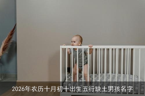 2026年农历十月初十出生五行缺土男孩名字