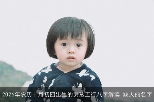 2026年农历十月初四出生的男孩五行八字解读 缺火的名字