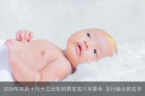 2026年农历十月十三出生的男宝宝八字算命 五行缺火的名字