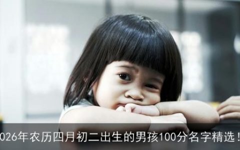 2026年农历四月初二出生的男孩100分名字精选！