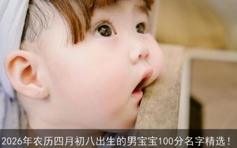 2026年农历四月初八出生的男宝宝100分名字精选！