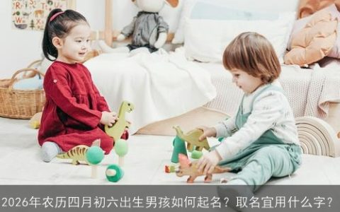 2026年农历四月初六出生男孩如何起名？取名宜用什么字？