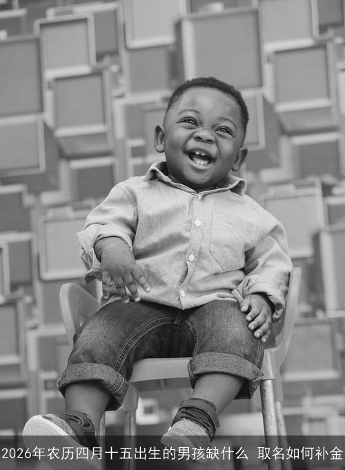 2026年农历四月十五出生的男孩缺什么 取名如何补金