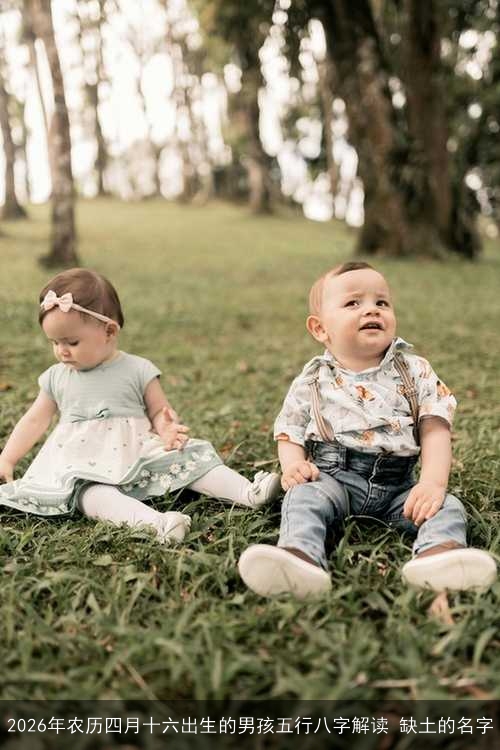 2026年农历四月十六出生的男孩五行八字解读 缺土的名字