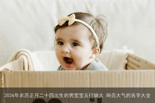 2026年农历正月二十四出生的男宝宝五行缺火 响亮大气的名字大全