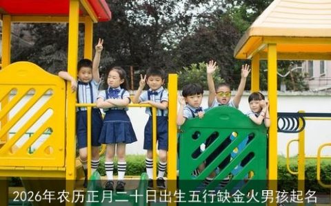 2026年农历正月二十日出生五行缺金火男孩起名