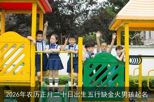 2026年农历正月二十日出生五行缺金火男孩起名