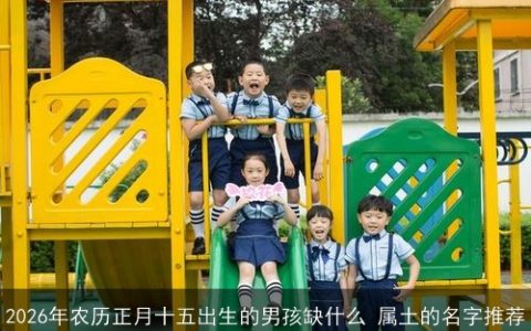 2026年农历正月十五出生的男孩缺什么 属土的名字推荐