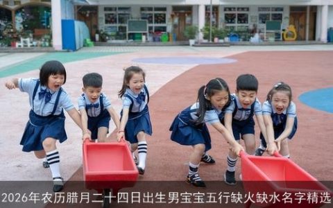 2026年农历腊月二十四日出生男宝宝五行缺火缺水名字精选