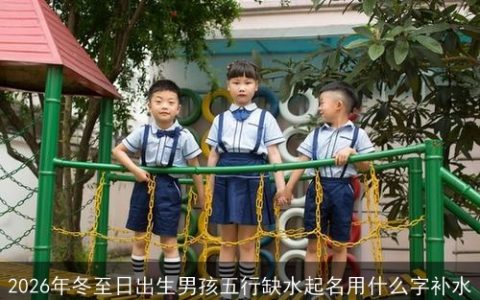 2026年冬至日出生男孩五行缺水起名用什么字补水