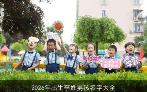 2026年出生李姓男孩名字大全