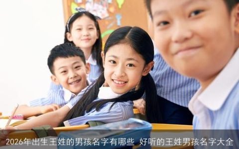2026年出生王姓的男孩名字有哪些 好听的王姓男孩名字大全