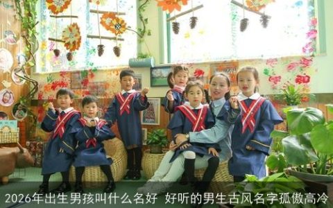 2026年出生男孩叫什么名好 好听的男生古风名字孤傲高冷