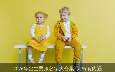 2026年出生男孩名字大合集 大气有内涵