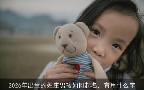 2026年出生的姓庄男孩如何起名，宜用什么字