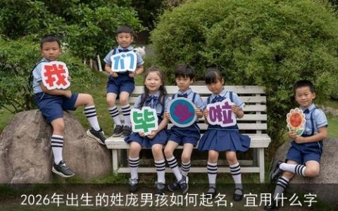 2026年出生的姓庞男孩如何起名，宜用什么字
