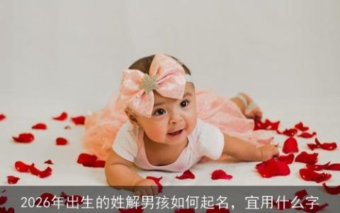 2026年出生的姓解男孩如何起名，宜用什么字