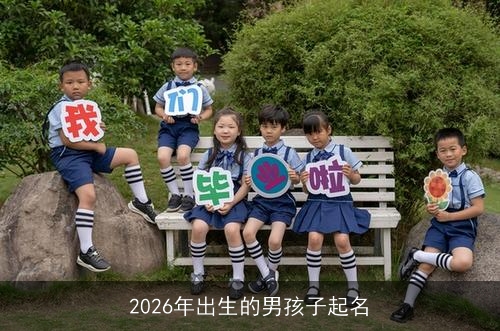2026年出生的男孩子起名