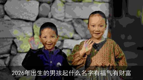 2026年出生的男孩起什么名字有福气有财富