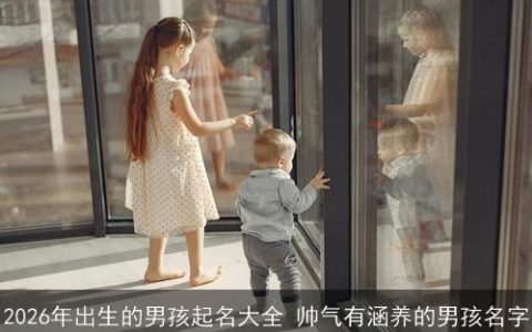 2026年出生的男孩起名大全 帅气有涵养的男孩名字