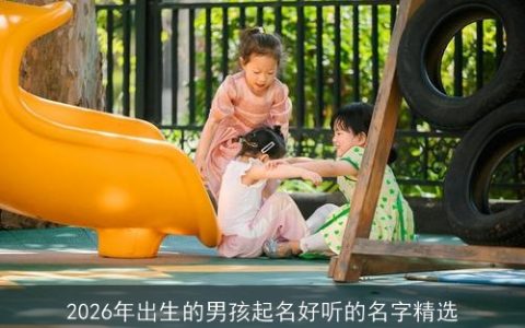 2026年出生的男孩起名好听的名字精选