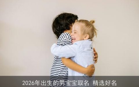 2026年出生的男宝宝取名 精选好名