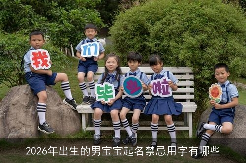 2026年出生的男宝宝起名禁忌用字有哪些