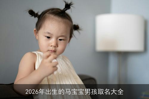 2026年出生的马宝宝男孩取名大全