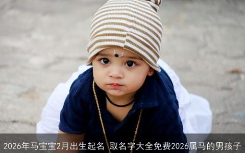 2026年马宝宝2月出生起名 取名字大全免费2026属马的男孩子