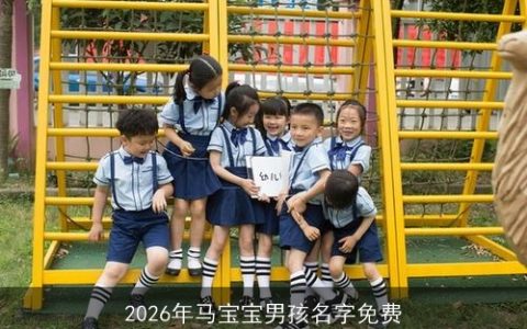 2026年马宝宝男孩名字免费