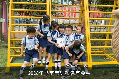 2026年马宝宝男孩名字免费