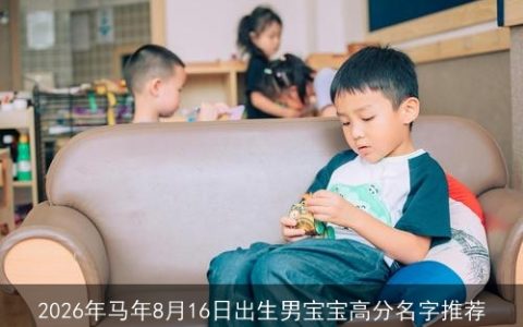 2026年马年8月16日出生男宝宝高分名字推荐