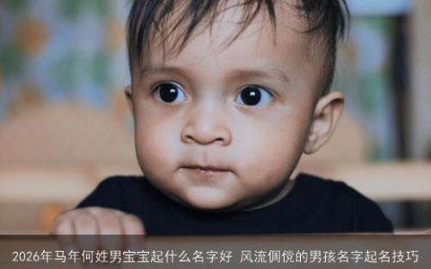 2026年马年何姓男宝宝起什么名字好 风流倜傥的男孩名字起名技巧