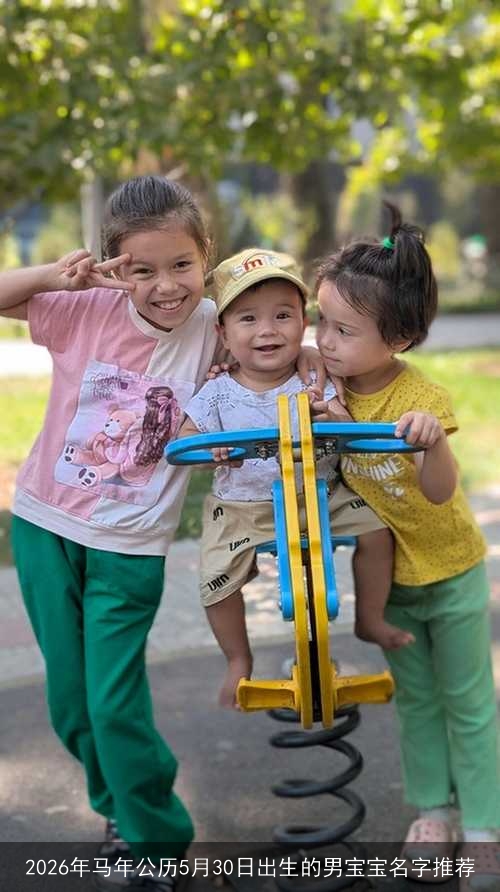 2026年马年公历5月30日出生的男宝宝名字推荐