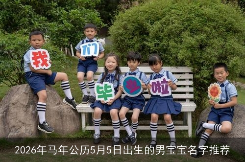 2026年马年公历5月5日出生的男宝宝名字推荐