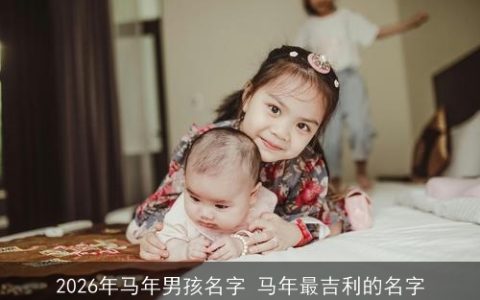 2026年马年男孩名字 马年最吉利的名字