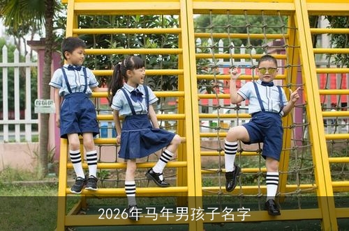 2026年马年男孩子名字