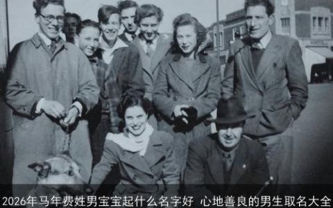 2026年马年费姓男宝宝起什么名字好 心地善良的男生取名大全